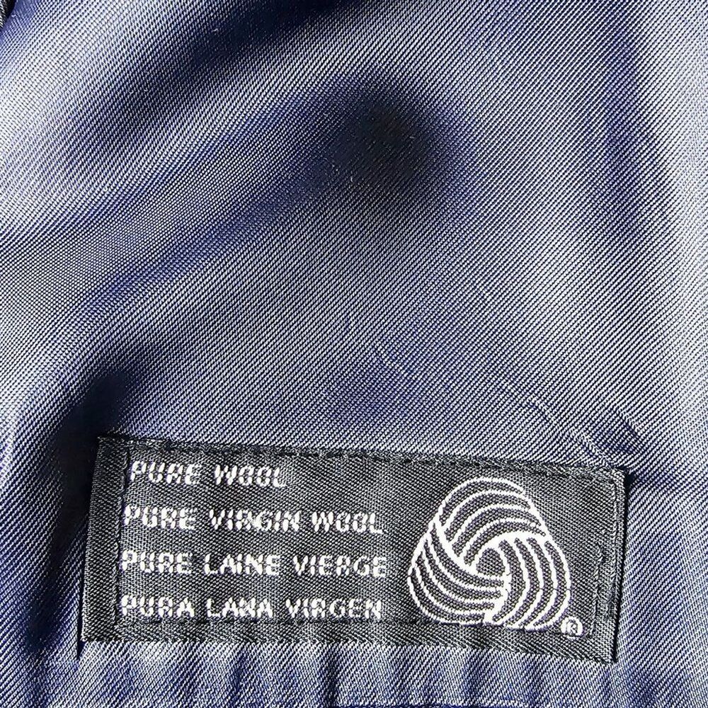 Vintage Polo University Club by Ralph Lauren Wool Suit Jacket Windowpane Size 40 - Picture 6 of 9
